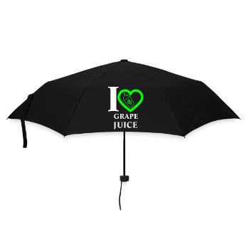 I Love Grape Juice - Umbrella (small) - black - Front