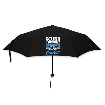 Cadeau de plongée sous-marine Plongeur sous-marin - Parapluie standard - noir - Devant