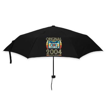 Vintage Geburtstagsgeschenk 2004 Limited Edition - Regenschirm (klein) - Schwarz - Vorne