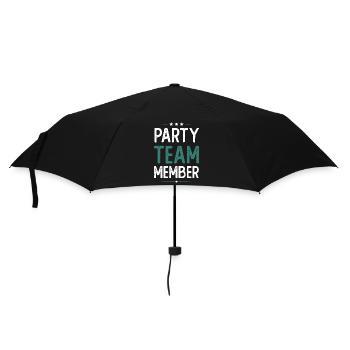 Équipe de fête - Parapluie standard - noir - Devant