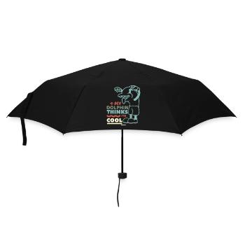 Delfin - Regenschirm (klein) - Schwarz - Vorne