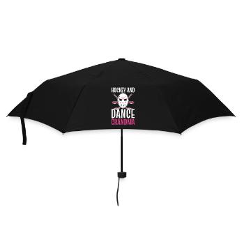 Hockey Et Danse Grand-mère Hockey sur glace Danse Mamie - Parapluie standard - noir - Devant