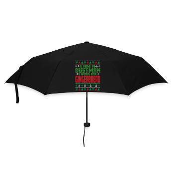 Garbage Man Christmas Saying - Umbrella (small) - black - Front