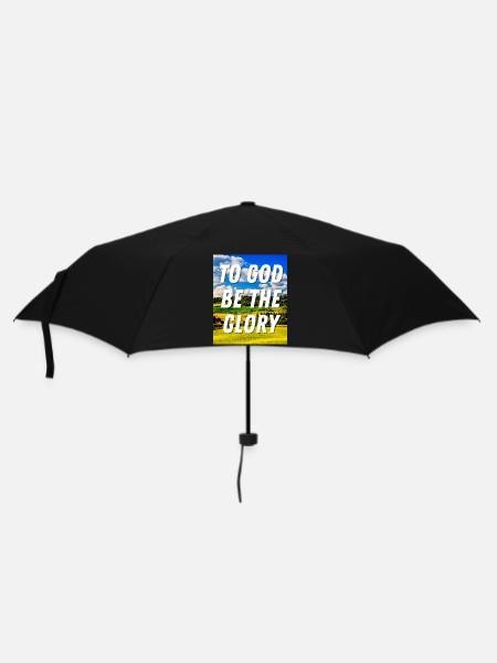 À Dieu soit la gloire - Citation chrétienne - Parapluie standard - noir