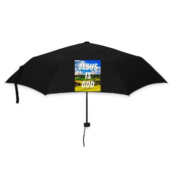 Jesus Is God - Christian Quote - Umbrella (small) - black - Front