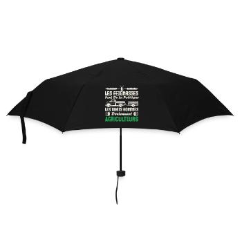 Les vrais hommes deviennent agriculteurs - Parapluie standard - noir - Devant