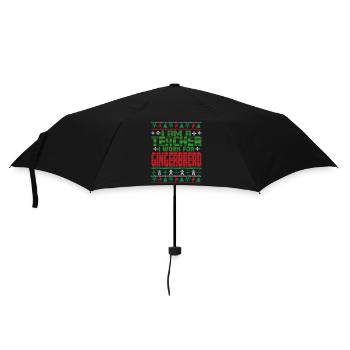 Teacher Christmas Saying - Umbrella (small) - black - Front