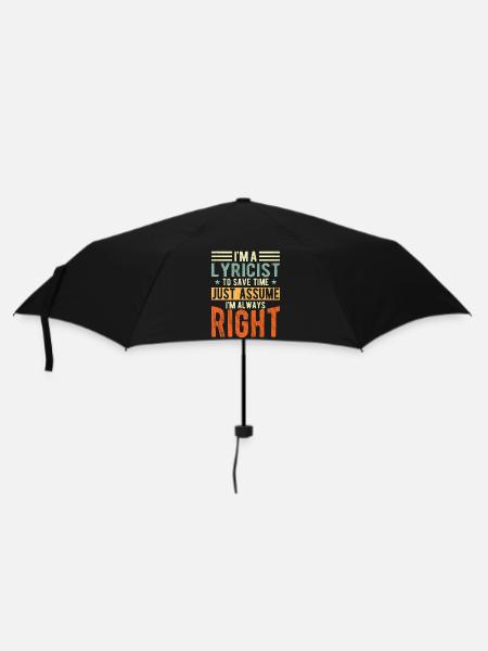 Texter - Regenschirm (klein) - Schwarz