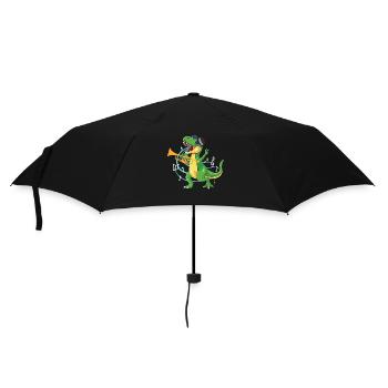 Trumpet Player T Rex Jazz - Umbrella (small) - black - Front