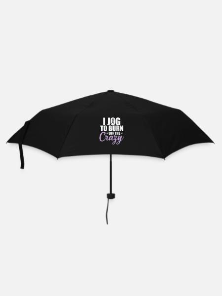 I Jog to burn off the Crazy Jogging Running - Umbrella (small) - black