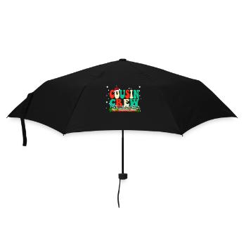 Cousin Crew 2022 - Vintage Christmas Pajama Cousin - Umbrella (small) - black - Front