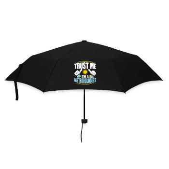 Trust Me I'm A Meteorologist Meteorology Weather - Umbrella (small) - black - Front