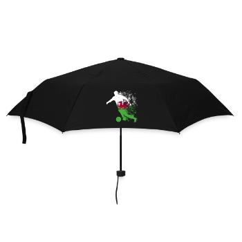 Coupe du monde de l’équipe nationale du Pays de Galles - Parapluie standard - noir - Devant