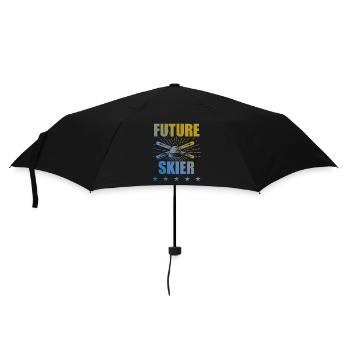 Future of skiing - Umbrella (small) - black - Front