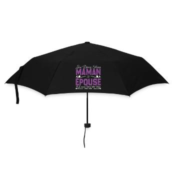 J'ai deux titres maman et épouse. Cadeau Maman - Parapluie standard - noir - Devant