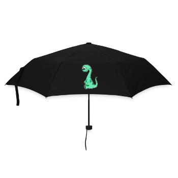 Dinosaur motif - Umbrella (small) - black - Front