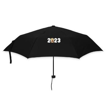 Lapins du Nouvel An 2023 - Parapluie standard - noir - Devant