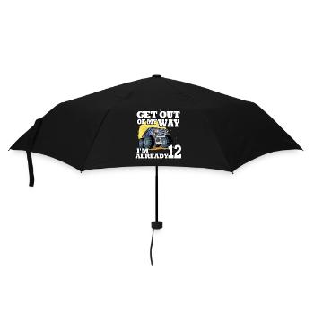 Get out of my way I'm already 12 truck 12. - Umbrella (small) - black - Front