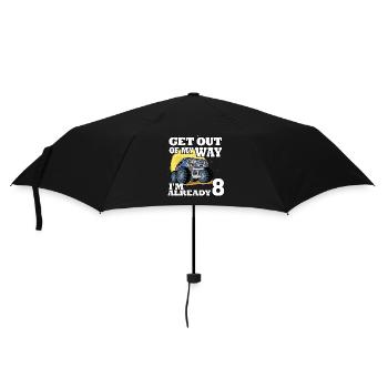 Get out of my way I'm already 8 truck 8. - Umbrella (small) - black - Front