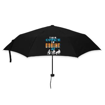 This office is boring AF - Umbrella (small) - black - Front