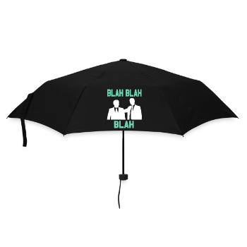 Boring in the office - Blah Blah Blah - Umbrella (small) - black - Front