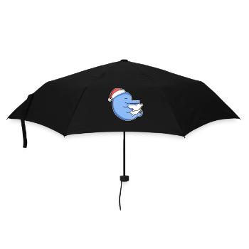 Dolphin Christmas Sleep Sleep Sleep Sleep - Umbrella (small) - black - Front