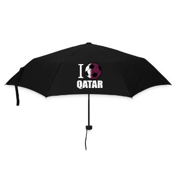 Qatar Football - Umbrella (small) - black - Front