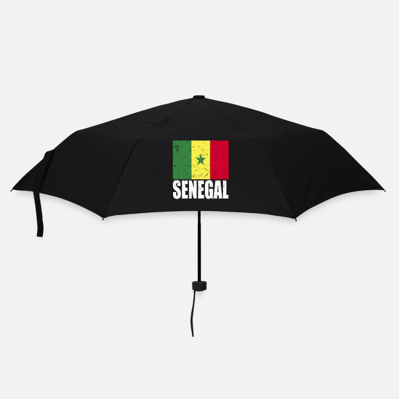 Drapeau du Sénégal - Parapluie standard - noir