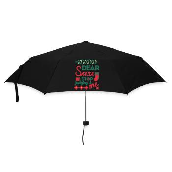 Citations de Noël mignonnes - Cher Père Noël Dont Judging Me - Parapluie standard - noir - Devant