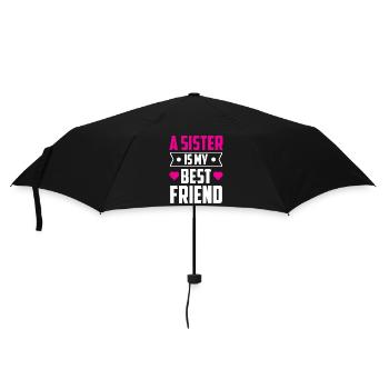 A sister is my best friend sisters - Umbrella (small) - black - Front