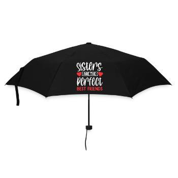 Sisters are the perfect best friends - Umbrella (small) - black - Front