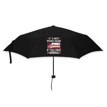 Sanitäter Erster Responder Krankenwagenfahrer - Regenschirm (klein) - Schwarz - Vorne