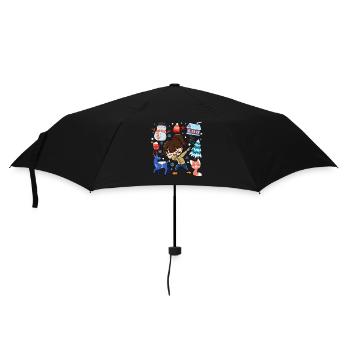 Spotted Girls Snow Deer Winter Temperate - Umbrella (small) - black - Front