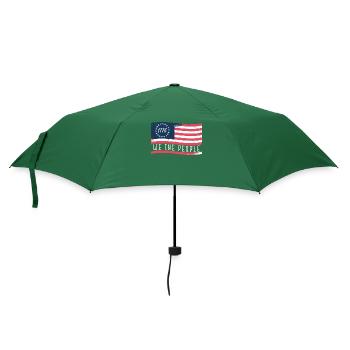 1776 Wir das Volk patriotisch American - Umbrella (small) - bottlegreen - Front