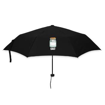Salt Gewürz Geschmack Essen Kochen - Regenschirm (klein) - Schwarz - Vorne