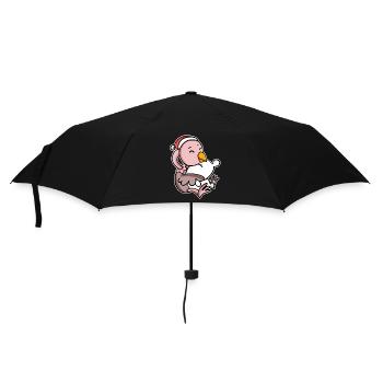 Strauß Weihnachten Schlafen Schlaf Ausschlafen - Regenschirm (klein) - Schwarz - Vorne