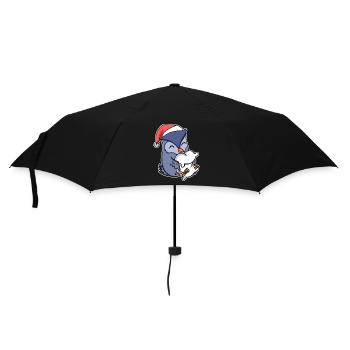 Owl Christmas Sleep Sleep Sleep - Umbrella (small) - black - Front