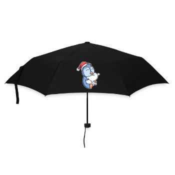 Pingouin Noël Sommeil Sommeil Sommeil - Parapluie standard - noir - Devant