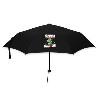 Dabbing Dino Dab Noël - Parapluie standard - noir - Devant