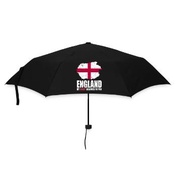 England Fahne - Regenschirm (klein) - Schwarz - Vorne