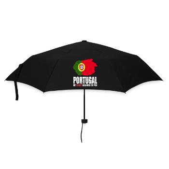 Drapeau du Portugal - Parapluie standard - noir - Devant