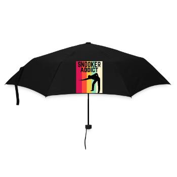 Snooker Addict Snooker Fan Colourful Snooker Lover - Umbrella (small) - black - Front