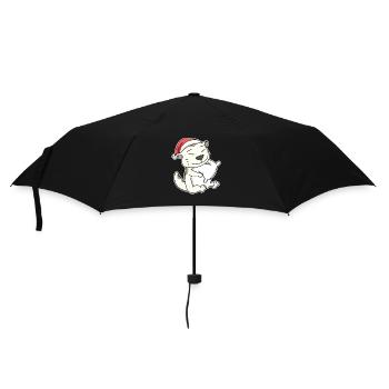 Devon Rex Cat Christmas Sleep Tired - Umbrella (small) - black - Front