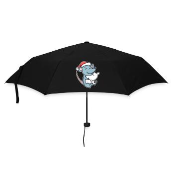 Souris Noël Sommeil Sommeil Sommeil Sommeil - Parapluie standard - noir - Devant