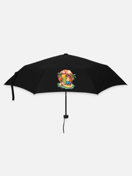 Drôle de paresseux Surf Lovers Cool Planche de surf Surf Pun - Parapluie standard - noir