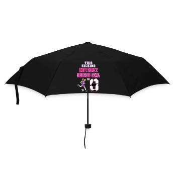 This Soccer Girl Is 8th Birthday Soccer - Umbrella (small) - black - Front