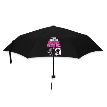This Soccer Girl Is 9th Birthday Soccer - Umbrella (small) - black - Front