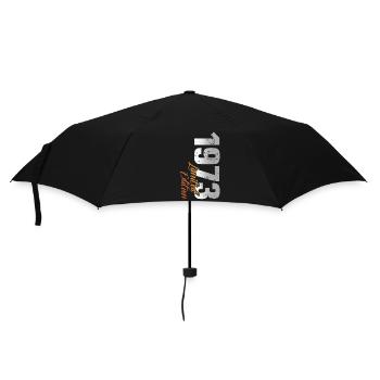 50. Geburtstag Jahrgang 1973. 50 Jahre - Regenschirm (klein) - Schwarz - Vorne