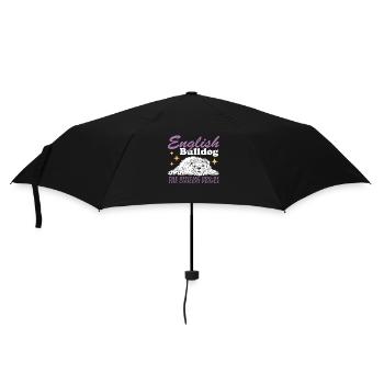 Bouledogue anglais Chien bouledogue anglais cadeau - Parapluie standard - noir - Devant
