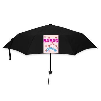 Mamas Liebling - Regenschirm (klein) - Schwarz - Vorne